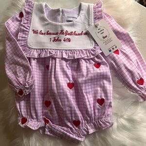 1 John 4:19 Pink Heart Bubble